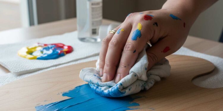 Acrylfarbe entfernen