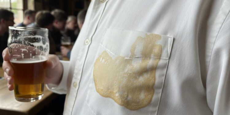 Bierflecken rausbekommen