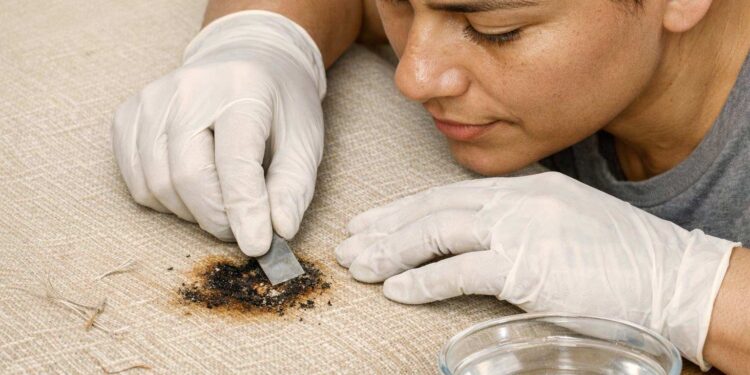 Leichter Brandfleck aus Textilien entfernen