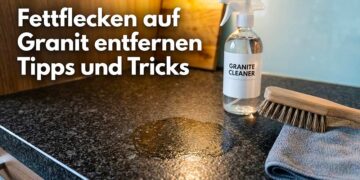Fettflecken auf Granit entfernen