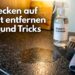 Fettflecken auf Granit entfernen