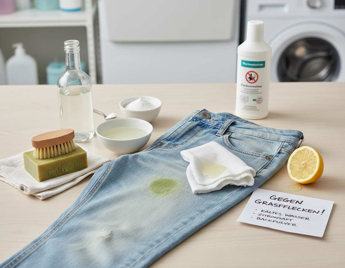 Grasflecken entfernen - So gehts Grasflecken entfernen - So gehts