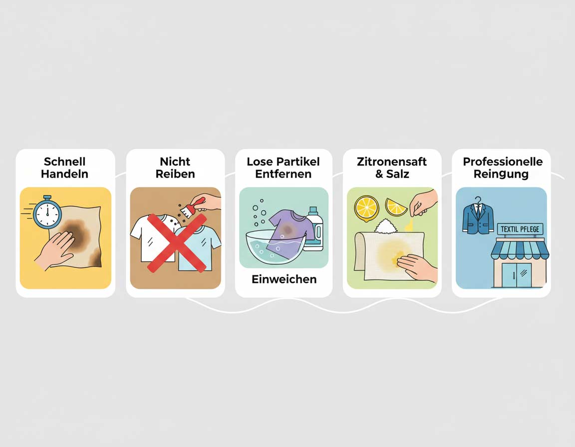 Bügeleisenfleck oder leichter Brandfleck entfernen