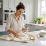 Make-Up-Flecken auf edle Damenbluse entfernen