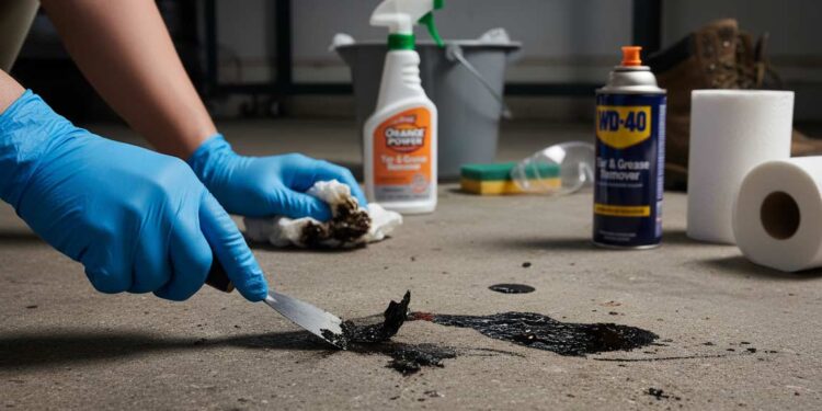 Teerflecken entfernen