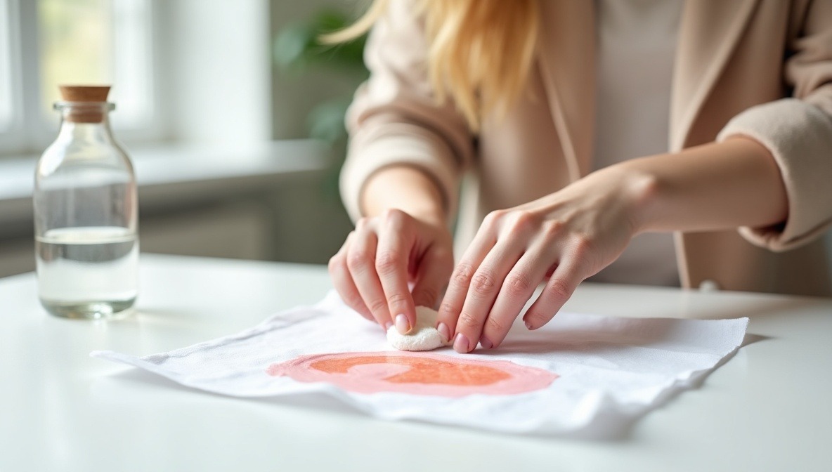 Acrylfarbe von Stoff abtupfen – richtige Technik mit Wattestäbchen